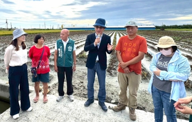 雲林立委劉建國等人會勘口湖、水林蕃薯與硬質玉米雨災 籲請農業部盡快公告天然災害救助！