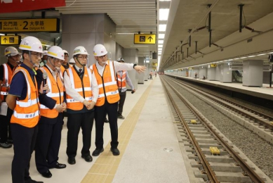 黃偉哲視察台南鐵路地下化工程 9月正式揭牌、下地通車進入倒數階段