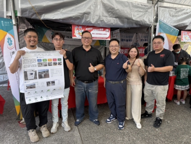 大葉環安系團隊參與國家防災日宣導。（照片大葉提供）