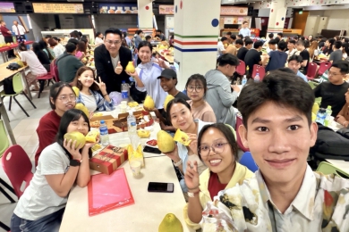 一輪明月、兩地團圓　暨大埔里與台中校區陪伴國際學生溫暖過中秋 （圖2暨大提供）