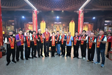 媽祖祈福文化節，13尊媽祖齊聚普天宮。（照片縣府提供）