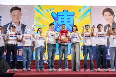 6000人力挺許淑華、張嘉哲！南投「13+1」戰隊全員到齊　縣市攜手拚建設、拚福利（圖1國民黨提供）