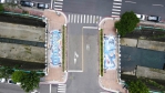 超吸睛！台中人行橋首幅3D立體彩繪完工