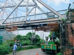 百年古橋再現風華  后豐鐵馬道花梁鋼橋進行塗裝工程