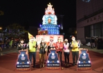 王縣長和林市長為﹁彰化月影燈季、聖誕﹂點燈。（照片縣府提供）