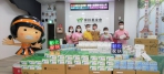 直播主﹁豐哥﹂捐贈16000片防疫口罩給家扶兒和社工老師。（照片家扶提供）