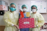 宏仁醫院表揚優秀照服員，22歲正妹游宛儒獲得。（照片宏仁提供）