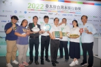 大葉校發長黃俊杰（右4）率團參加﹁2022年亞太永續行動博覽會﹂。（照片大葉提供）