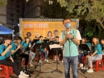 將國家級演奏廳的交響曲目搬到鄰里間公園表演  台中市議員江肇國「管樂百寶袋」社區巡迴音樂會邀請「夢響管樂團」在西區大忠公園盛情演奏  民眾走出家門就能享受高檔音樂會