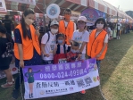 「台灣米倉田中馬拉松賽」賽前親子活動，彰檢反賄選小組前往宣導。（照片檢方提供）