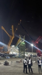 「清水火車站跨站天橋」連夜吊掛完  台中市議長張清照努力爭取  明年二月或三月開放通行