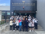 員林高中高三學生前往莒光派出所體驗警政業務。（照片警方提供）