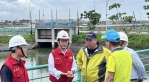 ​杜蘇芮颱風襲台高雄市長陳其邁視察沿海地區排水設施