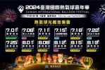 2024臺灣國際熱氣球嘉年華12場次光雕音樂會公佈｜週週光雕、無人機、煙火，請拭目以待！