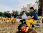 國際搜救犬日陳其邁慰勉消防局搜救犬隊盼台灣平安