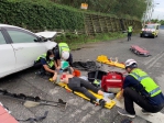 車頭撞爛了｜玉里疑自撞，ㄧ對年輕男女輕重傷，其中19歲女心肺功能停止！