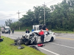 險路對衝｜水璉隧道前嚴重車禍，ㄧ側翻、ㄧ撞爛！