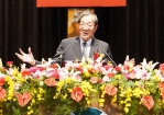 大葉畢業典禮，考試院黃院長送上祝福。（照片大葉提供）