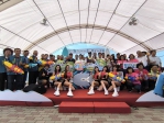 「2024彰濱~海FUN一夏」慶安水樂園開跑，林副縣長和立委陳素月等民代到場。（照片縣府提供）