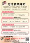 克服異地就業障礙｜跨域就業津貼：搭車、搬家、租屋都有補助，花蓮就業中心洽詢電話：（03）8323262。