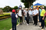 彰化忠權社區接受衛福部評選，王惠美縣長和林世賢市長陪同。（照片市公所提供）