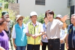 許縣長埔里勘災慰問災民 指示三方案助復建