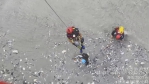 溪水暴漲受困｜三颱共舞過後，摩里沙卡溫泉溯溪下撤受阻，空中救援脫困！