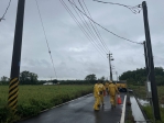 嘉義地區持續性豪大雨  台電嘉義區處啟動特別巡視機制　即時應變守護供電安全