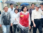 雲林縣長張麗善等人陪同卓揆勘災 籲請中央助地方推動治水計畫 讓鄉親脫離淹水之苦！
