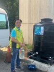 因應9月3、4日彰化大停水，市公所增設3處輔助供水站。（照片市公所提供） 　