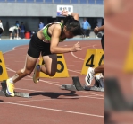 韌帶斷裂手術、復健7個月後洪小妹妹復出奪金。（照片洪小妹妹提供）