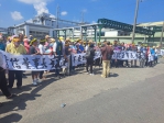 大發工業區可威公司毀約惹怒大寮鄉親聚集抗議