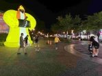 全台最高規格城隍爺大型氣膜  嘉義城隍廟迎諸羅城隍夜巡   嘉義文化公園亮相