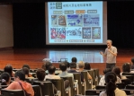大葉觀休系主任林擎天執行「南投縣社造專輔中心」計劃。（照片大葉提供）