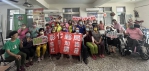 彰化郵局團隊前進埤頭鄉平原社區。（照片郵局提供）