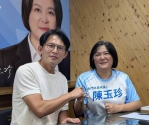 黃國昌訪金門力挺陳玉珍互動熱絡